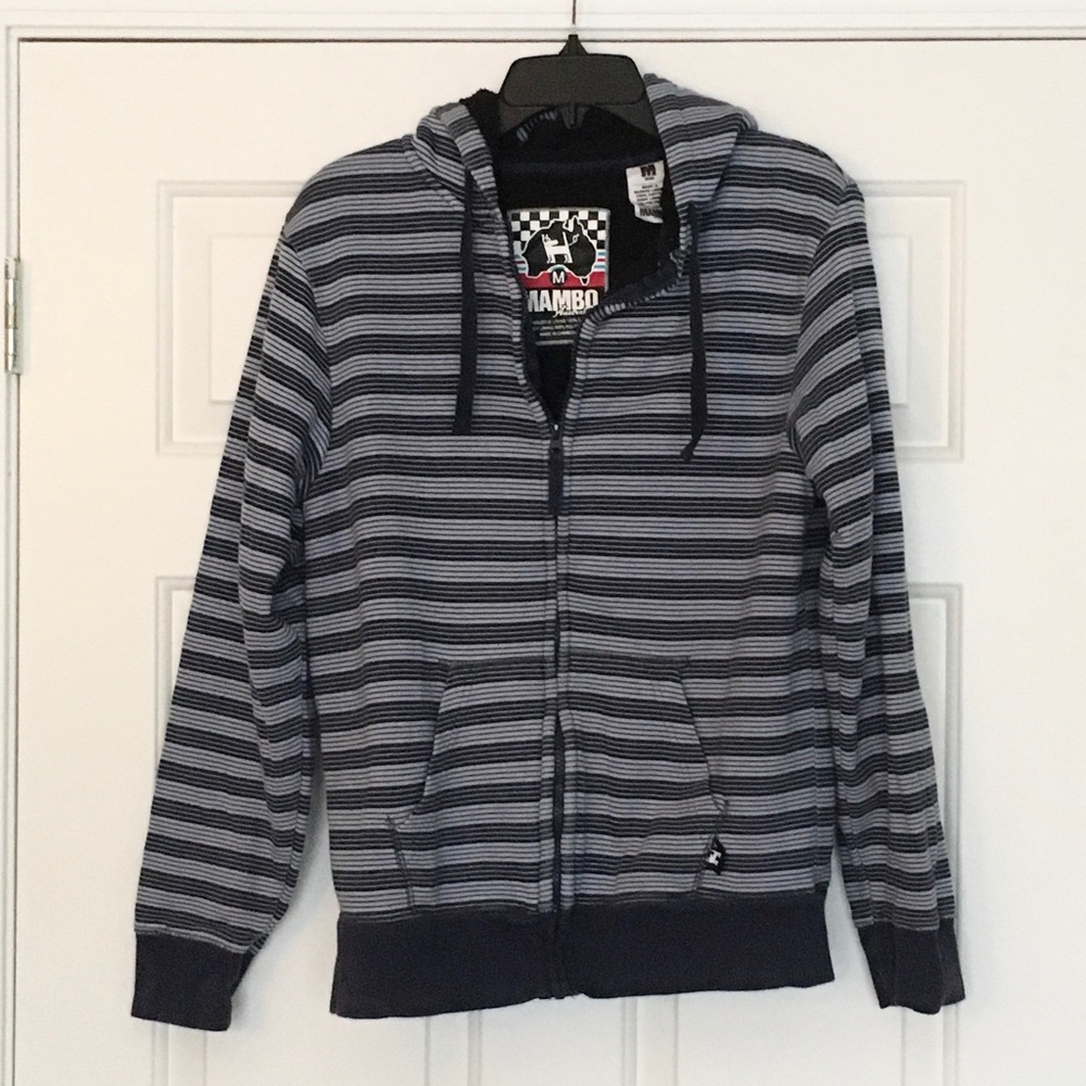 Mambo Australia men’s lined full zip hoodie